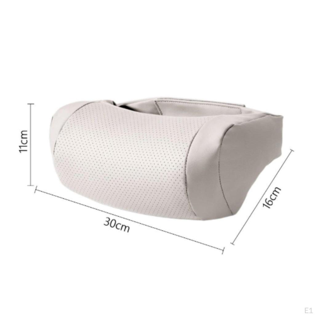 Almohada Reposacabezas de Cuero Nappa Transpirable para Coche Acolchado Suave y Cómodo Soporte para el Cuello