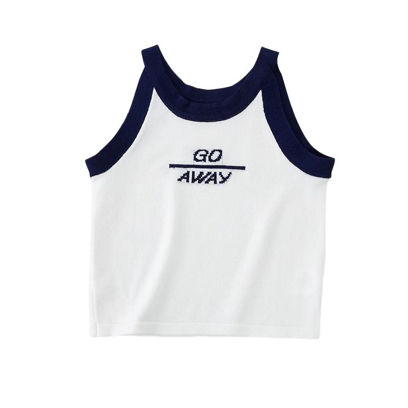 

Детский жилет для девочек, модный вязаный топ в западном стиле без рукавов, 3 цвета и 5 размеров, лето 120