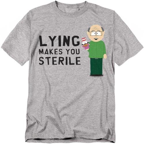 South Park Unisex Adult Lying Makes You Sterile T-Shirt
