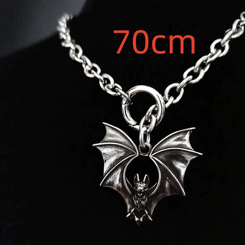 New Type Jewelry Accessory For Punk Trend Men Women Featuring Gothic Exaggerated Bat Rings Stud Pendants Chain Bars