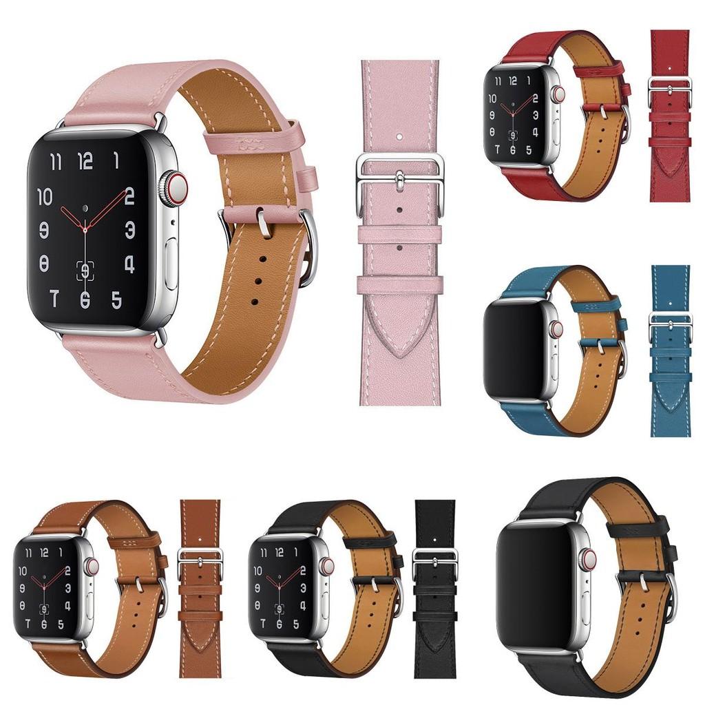 Apple Watch 8 Leather Strap For Single Loop Crosshatch Genuine Leather Band For 38mm And 42mm