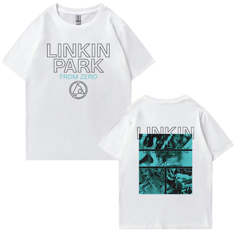 2025 Hot Sale Linkin Park From Zero World Tour Short Sleeve T-shirts Unisex Hip Hop Summer Cotton Men Women Oversized Tee Shirt