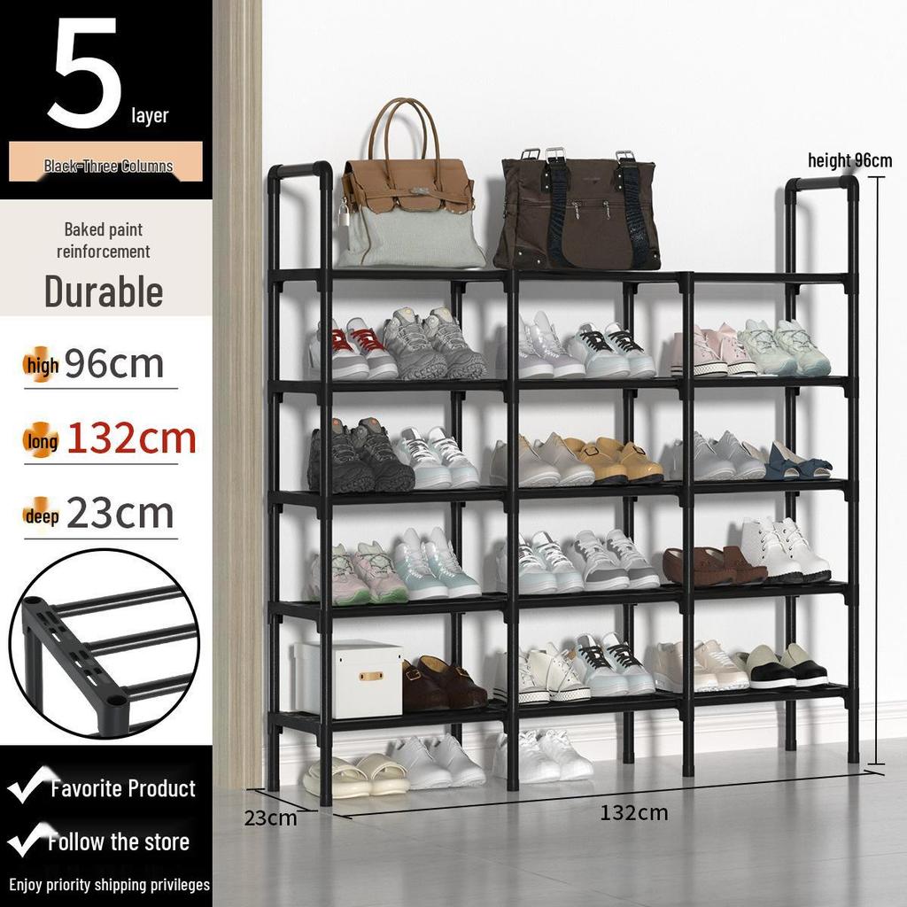 Multi-Tier Shoe Rack: Simple, Economical Storage Cabinet for Dormitory and Entryway