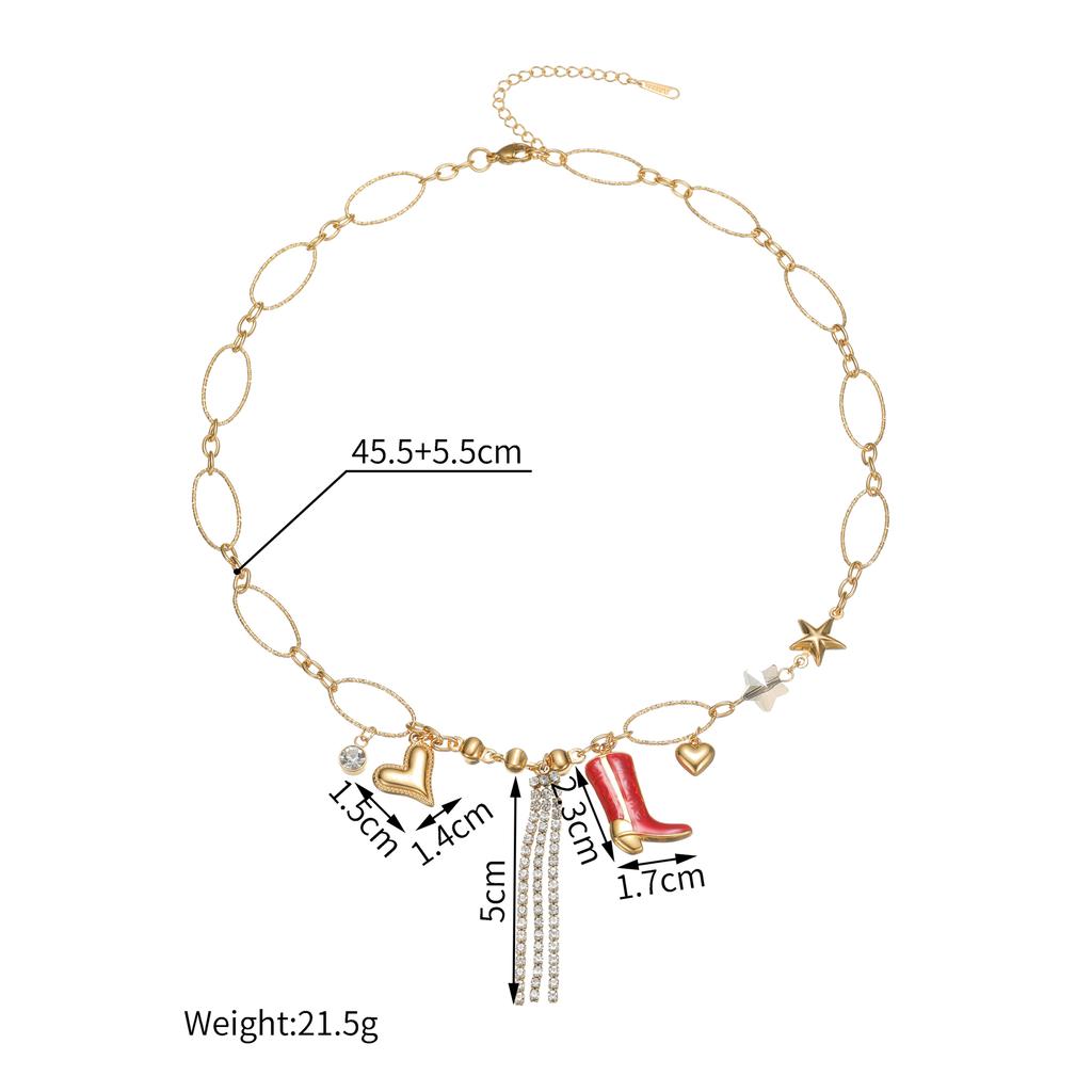 Atoztide Fashion Bohemian Style Ocean Series Pendant Necklace for Women Stainless Steel Multiple Styles Necklace Jewelry Gift