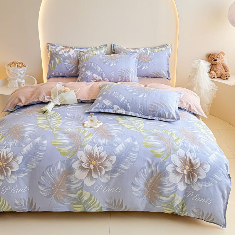 Fresh Washed Cotton 4-Piece Bedding Set