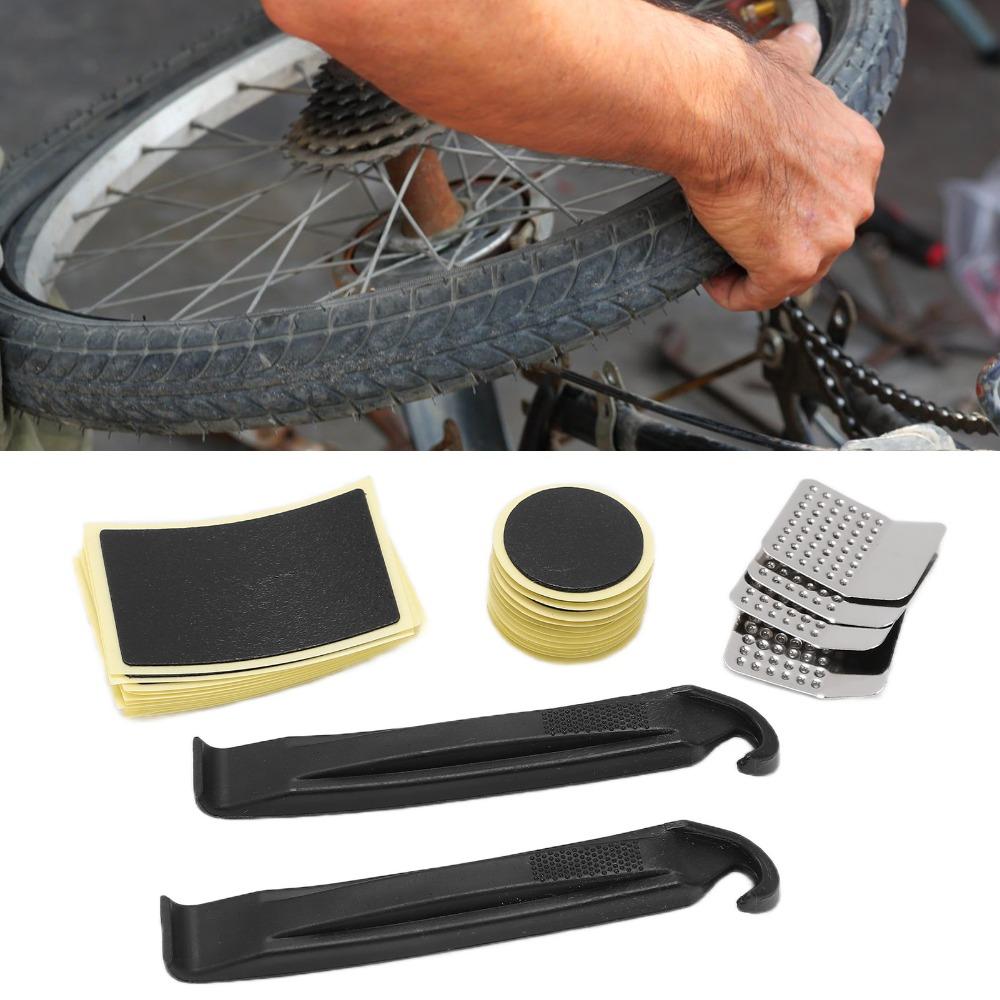 30PCS 12 Square Patches Bike Tire Patches Tire Puncture Repair Kit Bike Tire Repair