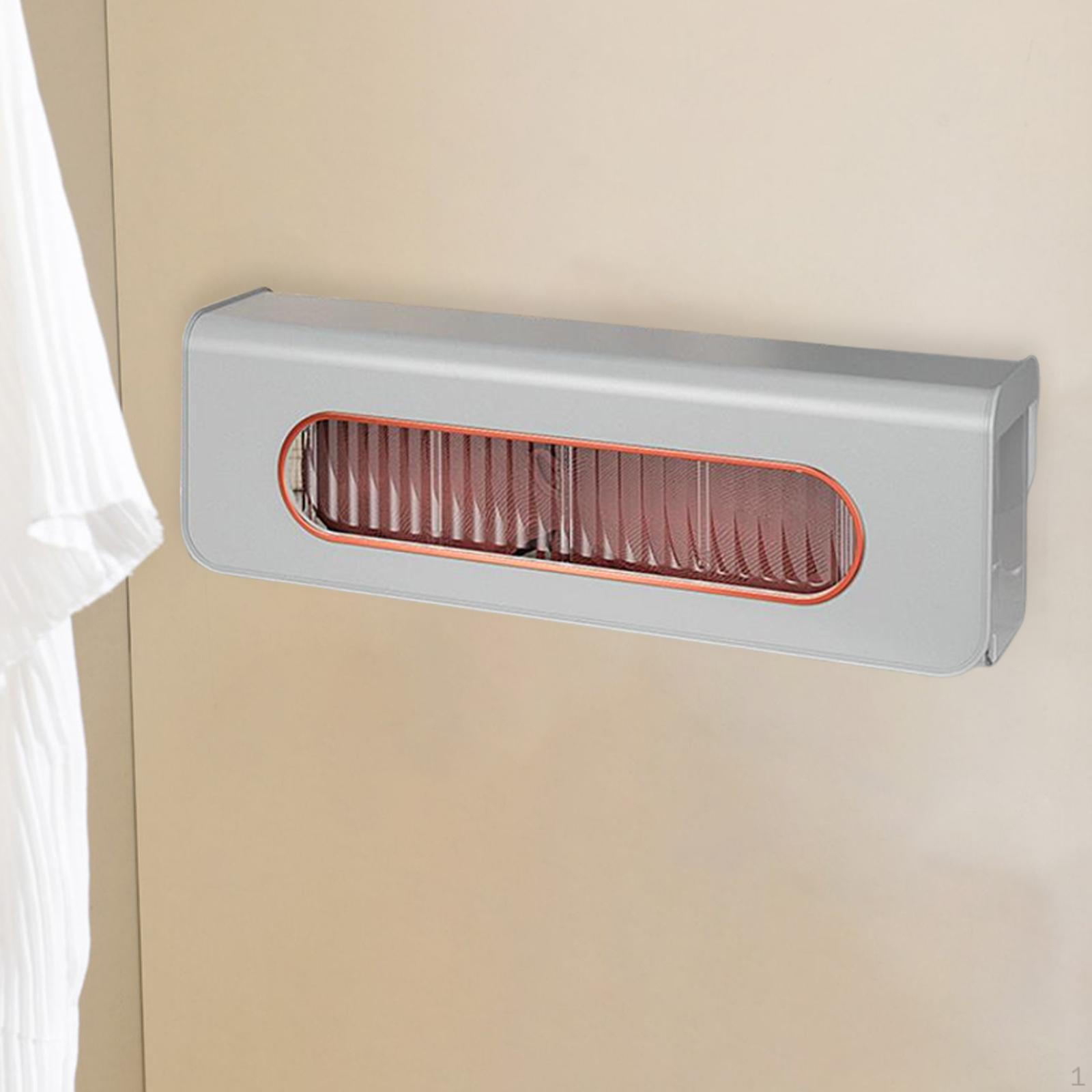 

Hosiery Storage Box Wall Mounted Clear Durable Drawer Organizer with 6 Compartment Ties сірий