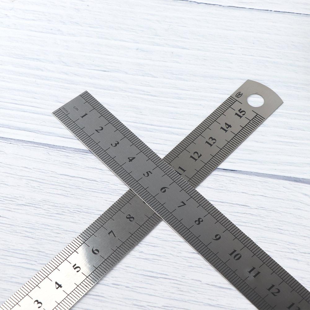 15cm Double Sided Precision School Measuring Tool Stationery Straight Ruler Drafting Supplies