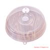 Microwave Oven Plate Cover Round Replacement Washable Household Kitchen Anti-Splatter Food Dish Steam Vent Accessories