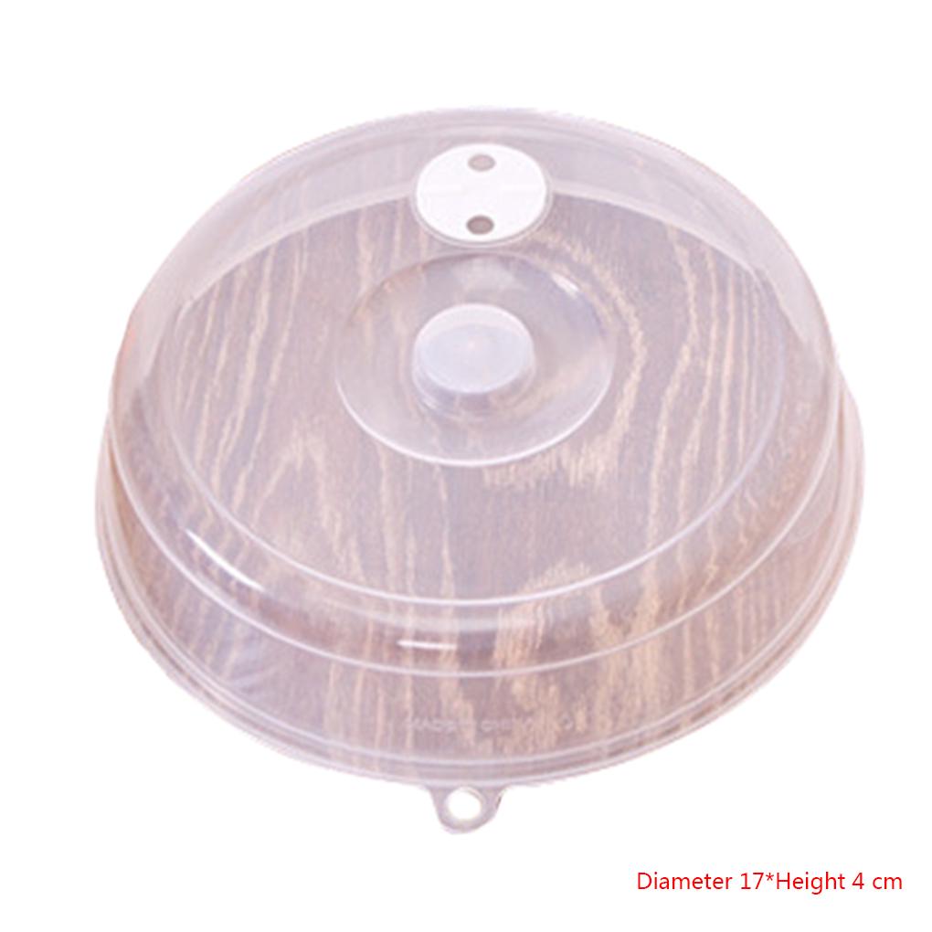 Microwave Oven Plate Cover Round Replacement Washable Household Kitchen Anti-Splatter Food Dish Steam Vent Accessories