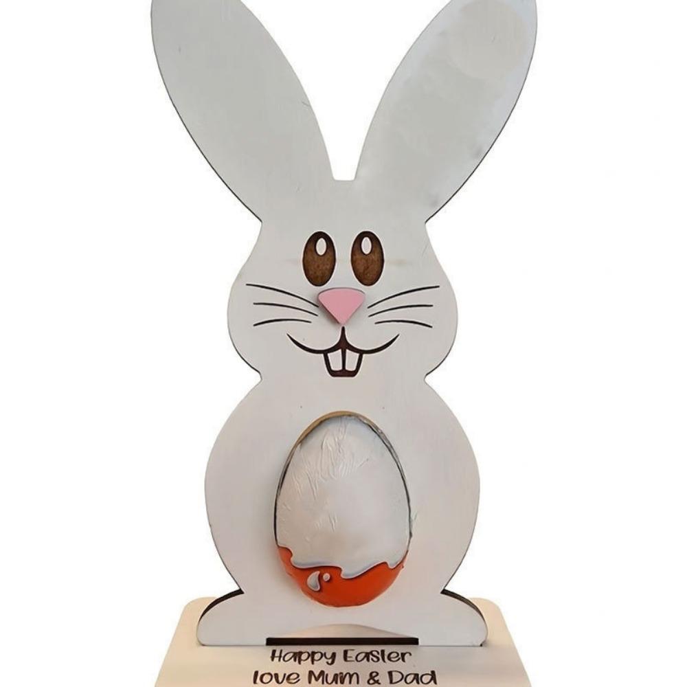 Standing Bunny Easter Egg Rack Creative Chocolate Egg Rack Gift Bunny Egg Rack  Easter Party