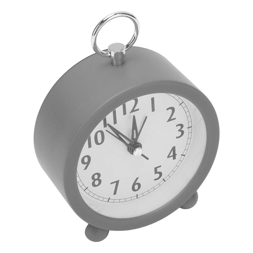 Circular Alarm Clock Battery Powered Electronic Alarm Clock Simple Plastic Button Alarm Clock for