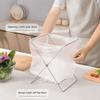 Stainless Steel Garbage Bag Bracket Compact Sink Towel Rack Sink Garbage Organizer  Camping