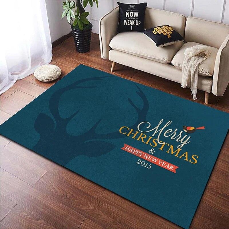 Christmas New Year Gift HD Printing Area Carpet, Living Room Sofa Decorative Carpet, Anti-skid Mat, Alfombras Direct Shipment