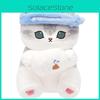 Shark Mofusand Cat Worker Series Plush Doll Working Cat Ornament Pp Cotton