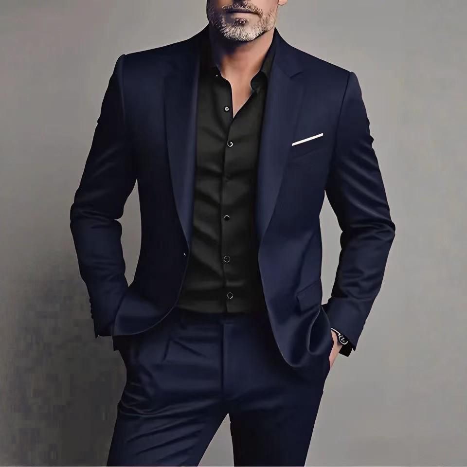Korean Style Retro Business Casual Men`s