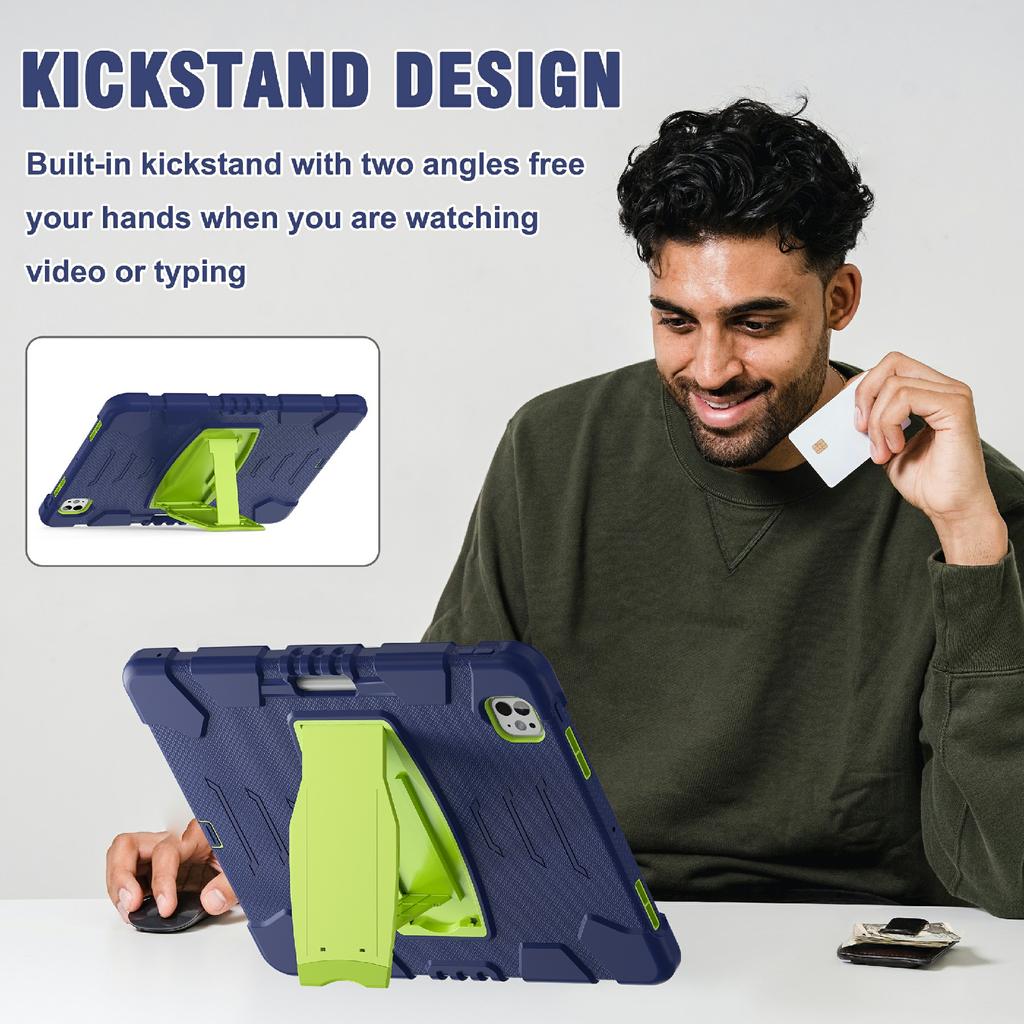 Για το iPad Pro 13 (2025)/(2024) Θήκη με Βάση PC+Σιλικόνη Αντι-πτώση Κάλυμμα Tablet