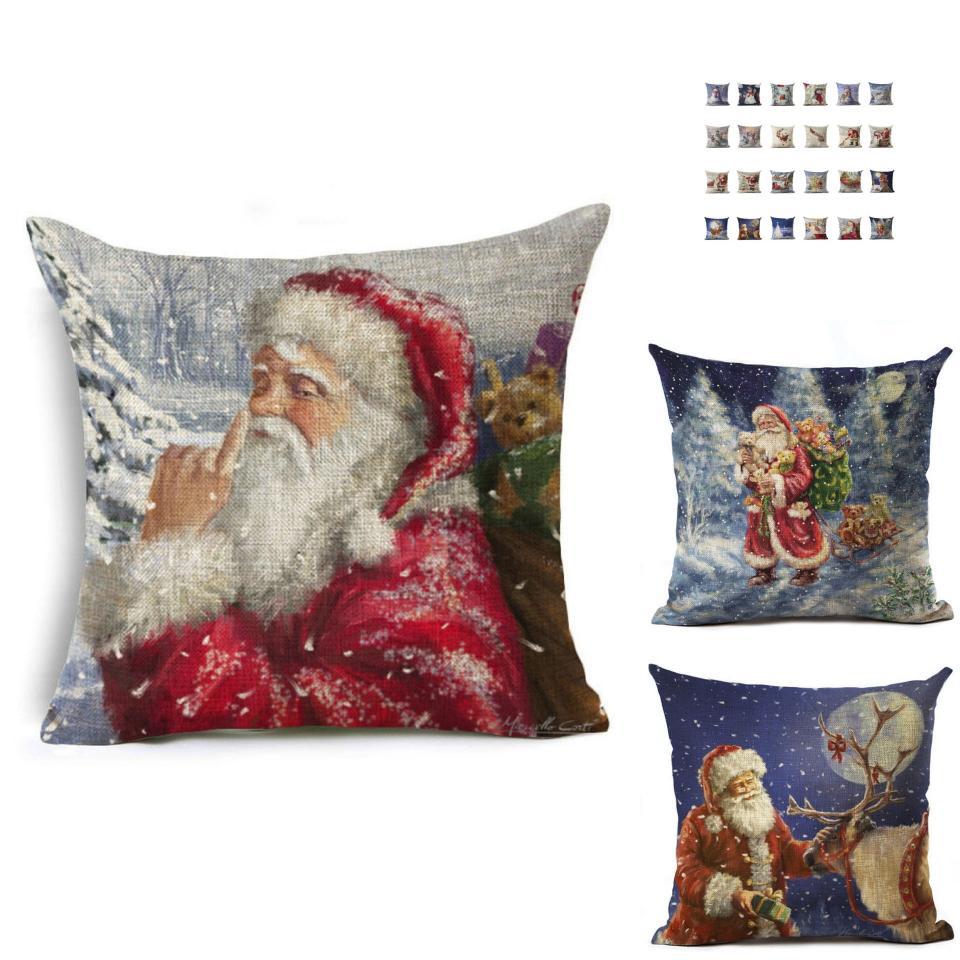 Premium Quality 17.7" Merry Christmas Cushion Cover With Timeless Holiday Design