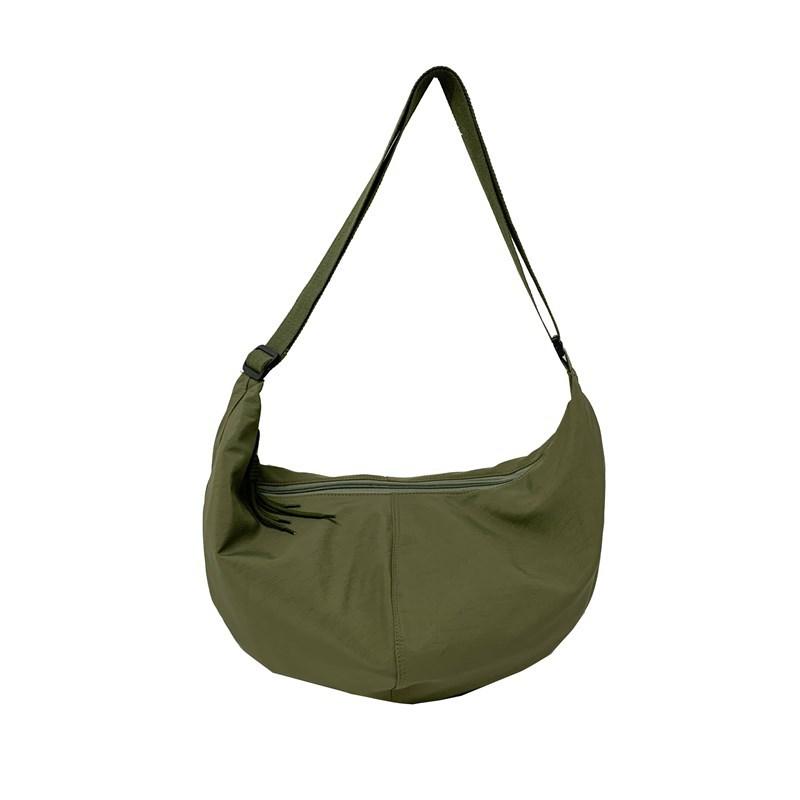 Japanese Casual Literary Dumpling Bag Women's Bag Ins Wind Small Fresh Nylon Shoulder Bag Fashionable Large Capacity Messenger Bag