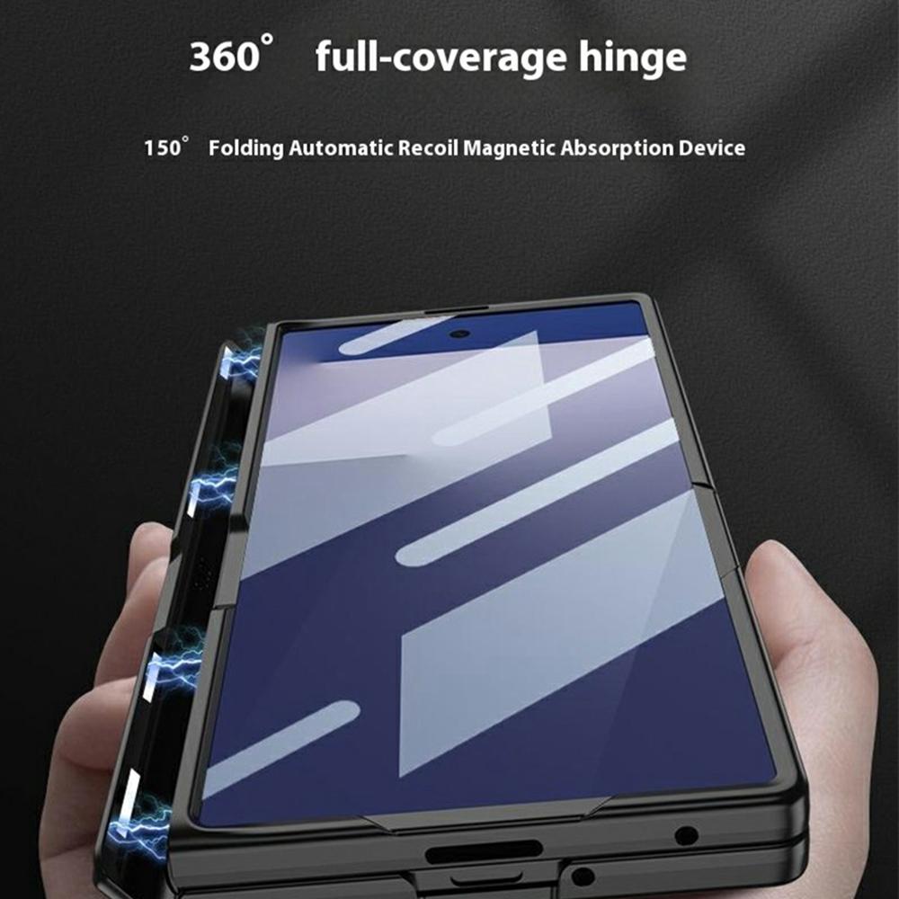 GKK For Samsung Galaxy Z Fold7 5G Case with Clear Screen Film Magnetic Hinge Kickstand Phone Cover