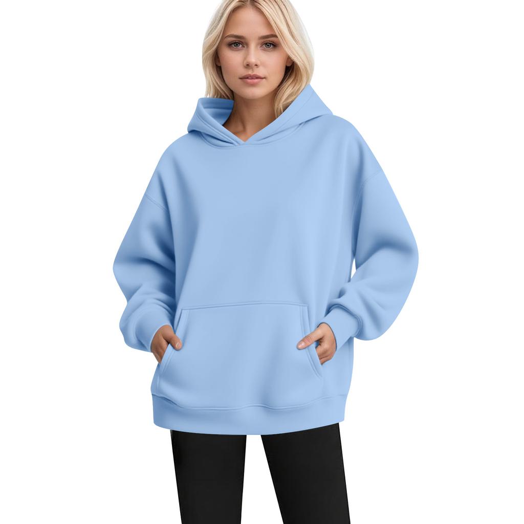 Women's Fashion Women's Lightweight Long Sleeve Pullover With Pockets Hoodie