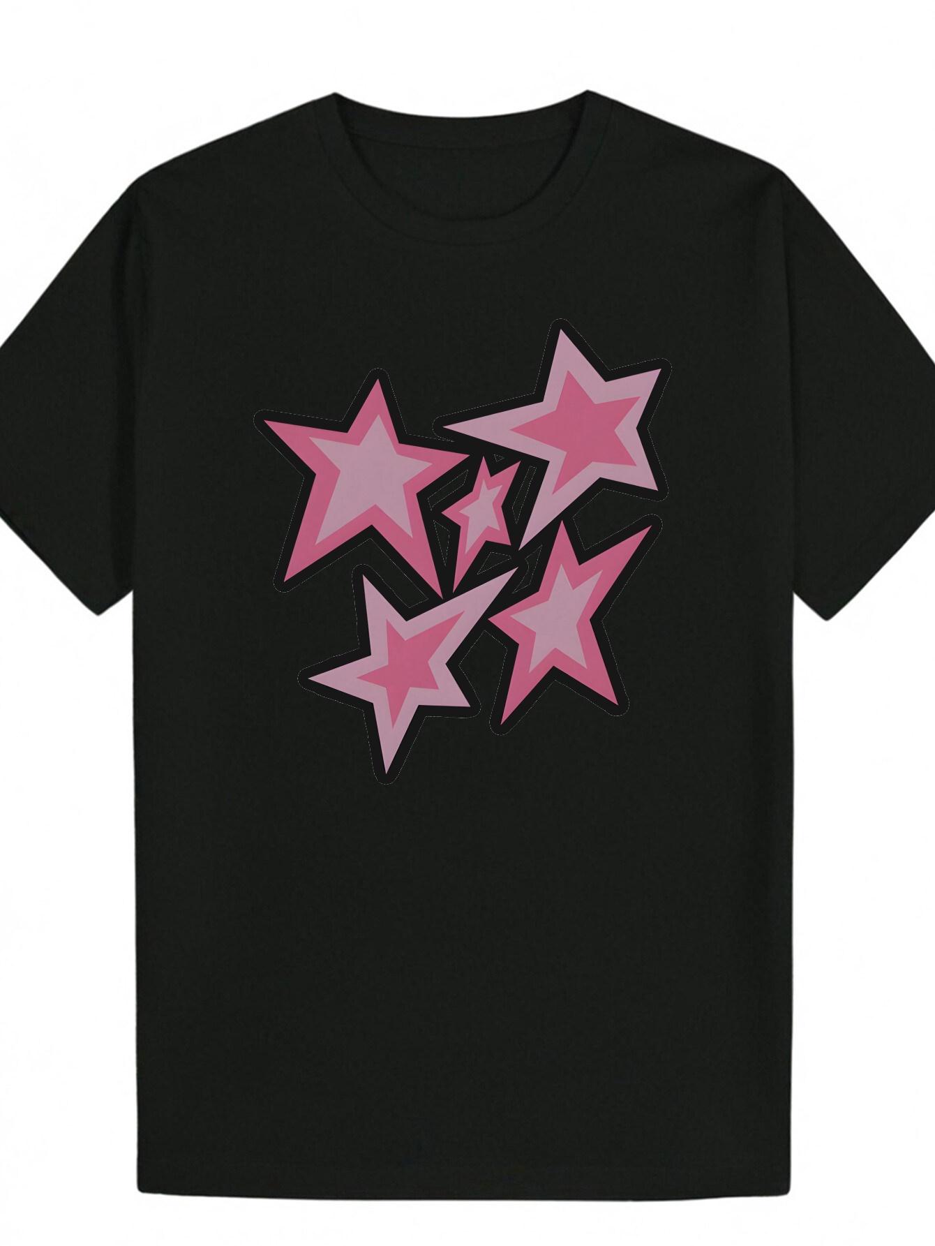 Crew Neck Polyester T-shirt with Star Design - I m Not Old I m Classic Graphic Tee XL