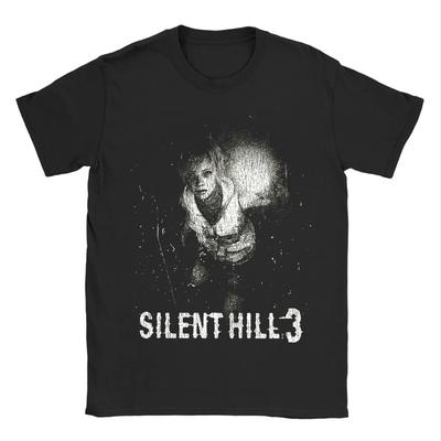 Silent Hill 2 3 Gra Wideo Czarny Retro Gaming T-Shirt Koszulka Męska Damska Wakacyjna Casualowa Koszulka z Krótkim Rękawem Top Luźny T-shirt Lato