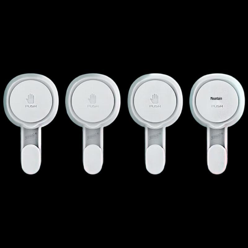 Taili No-Drill Strong Suction Hooks 4-Pack