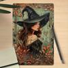 Room Decor 1pc Vintage Witch Metal Tin Sign, 8x12 Inches, Iron Wall Art with Pre-Drilled Holes, Elegant Witchcraft Themed Decor