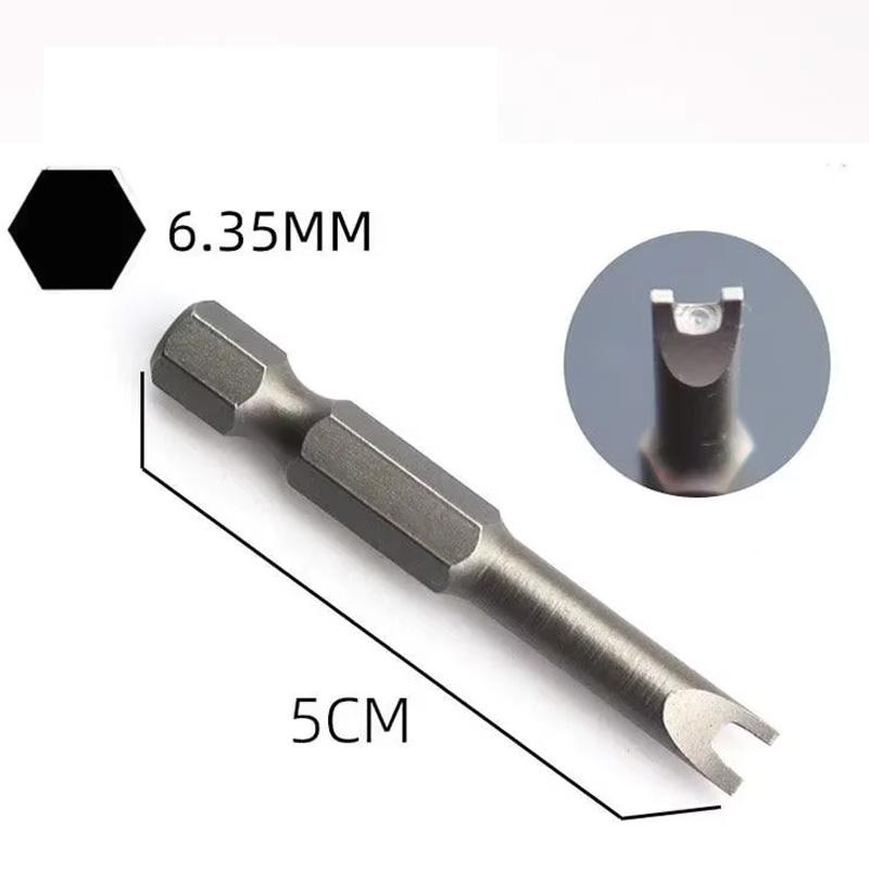 5/13pcs 50mm Precision Y U Shaped TriangleInner Cross Three Points Screwdriver Bit Special-Shaped Screwdriver Set Accessories