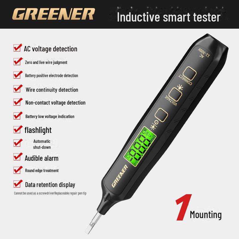 Green Forest Multifunction Electrician Test Pen – Digital Display Wire & Leakage Detection