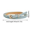 Women Candy Color Waist Strap Thin Belt For Lady Girls Pants Jeans Dress Belt Alloy Pin Buckle Waistbands Adjuestable