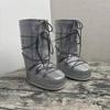 Winter Samt warm rutschfest Schneestiefel Damen Lang Mondstiefel