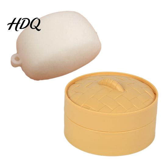 Palm-sized Stress Reliever Chinese Food Squeeze Toy Slow-Rising TPR Steamed Bun Dumpling Roll Fidget