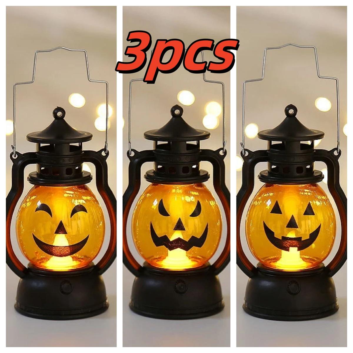 

Halloween Decorations Led Candle Light Vintage Pumpkin Ghost Hanging LED Lantern Lamp Haloween Party Decor Supplies Pary Gift