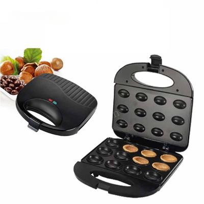 Elektrischer Walnusskuchen-Waffelmaker mit Nüssen 12 Löcher Kochen Küche Kekse Zubereiten zum Backen Geschäft Nüsse Waffel
