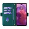 For Motorola Moto E14 4G/G04 4G/G04s 4G/G24 4G Case RFID Blocking Wallet Phone Leather Cover with Shoulder Strap