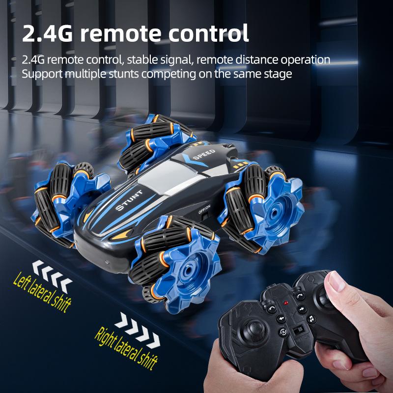 Children's Double-sided Stunt Drift Remote Control Car, Four-wheel Drive Flip Off-road Vehicle, Electric Remote Control Car Toy