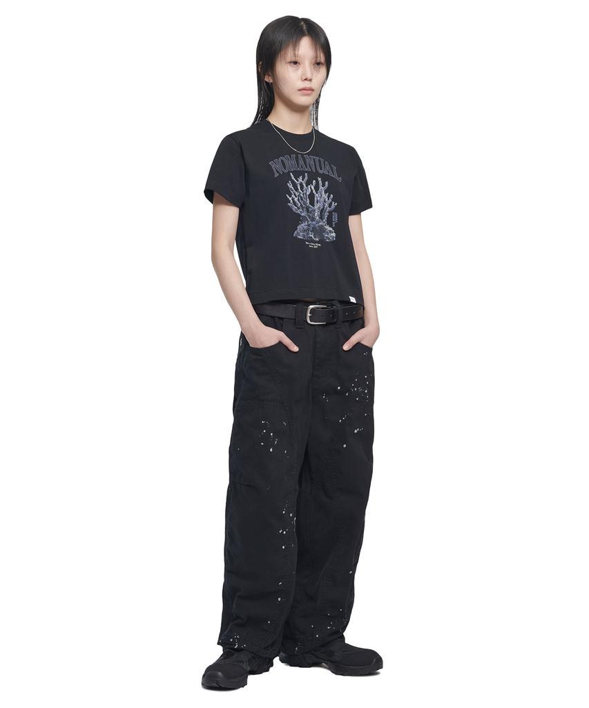 Nomaenyueol Metal Coral Reef T-Shirt - Black