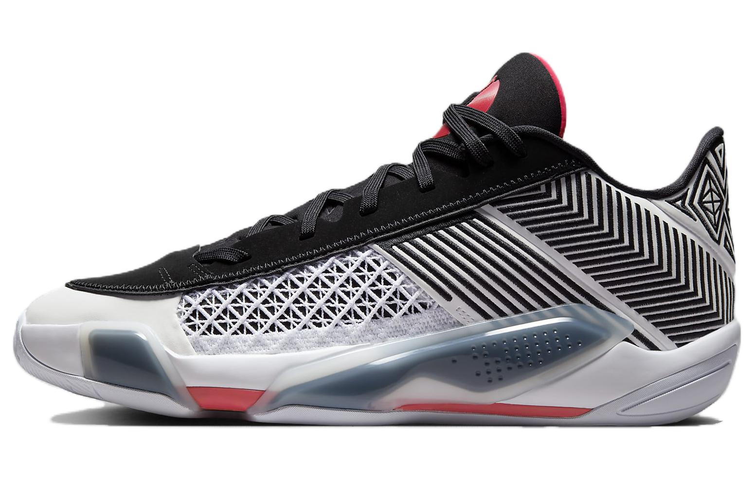 

Jordan 38 Low White Siren Red Black FD2325-101 44.5