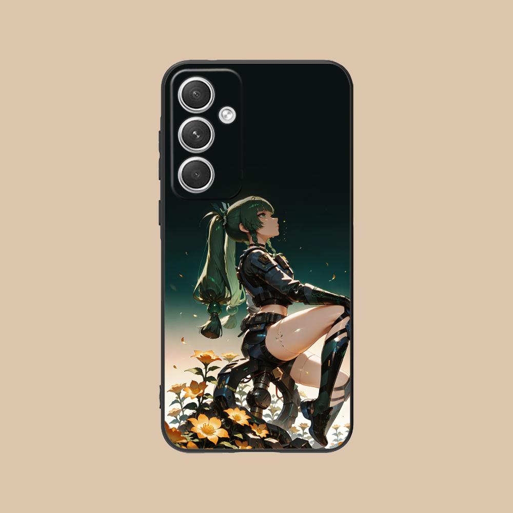 Zenless Zone Zero QingYi Phone Case for Samsung Galaxy S25 S24 S23 S22 S21 S20 Note20 Plus FE Ultra Colorful Cover Luxury Pretty