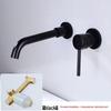 Huimaiyaun All-Copper Concealed Wall-Mounted Basin Faucet