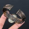 K2 Jasper Handmade Copper Wire Wrap Bangle Adjustable O2Q08