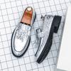 Fashion Men's Tassel Black Business Loafers Autumn New One-pedal Fashion Blue Men's Shoes Formal Banquet Dress Leather Shoes