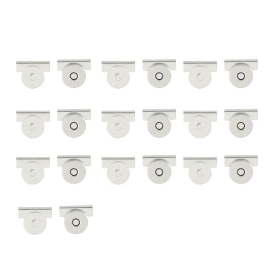10 Sett Uten Sying Sømløse Magnetiske Trykknapper Metall Magnetisk Spenne Lås for Veske Håndveske Klær DIY Håndverk