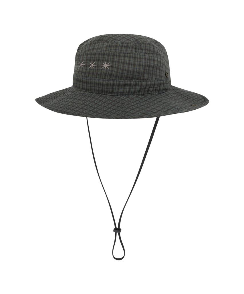Sseonleobeutueo Check Pioneer Bucket Hat Brown