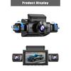 4-Channel 360 Degree Dash Cam For Cars WIFI APP Car DVR 2.5K 2560*1440P 4 Camera Lens Video Driver Recorder Rear View Camera