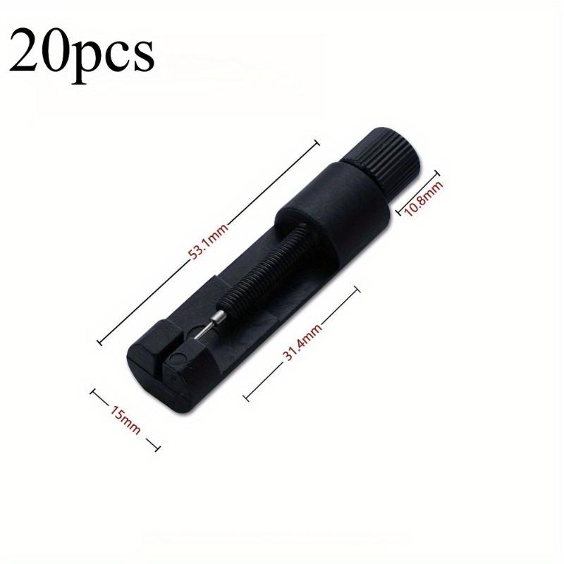 

20 Pcs Plastic Watch Band Link Adjust Slit Strap Bracelet Chain Remover Adjuster Repair Tool Kit чорний