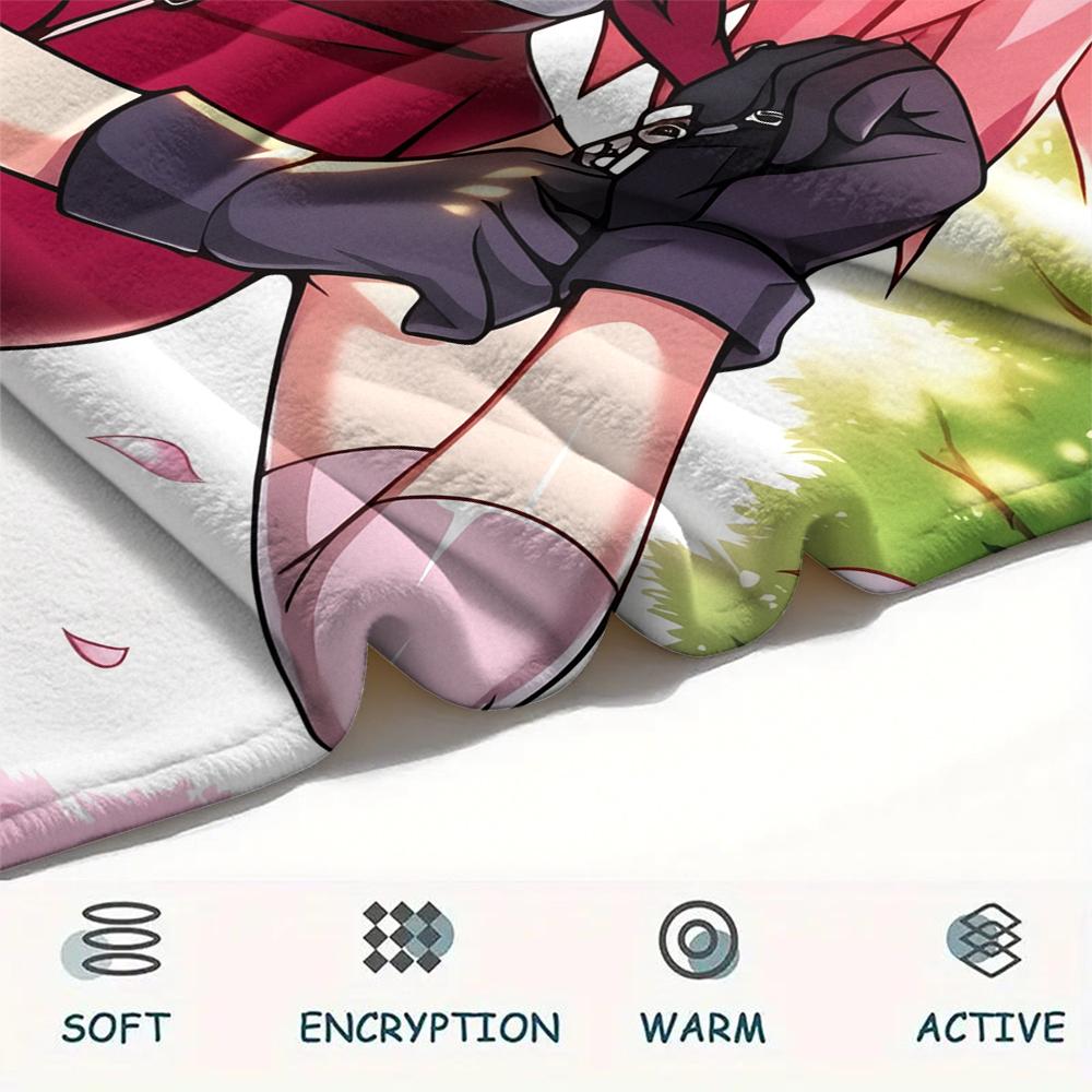Naruto Haruno Sakura Anime Blanket, Cozy Throw for Bedroom, Ideal Gift for Sakura Lovers.chl