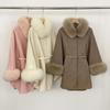 Australian Double-Sided Cashmere Wool Coat with Big Fox Fur Collar - Autumn/Winter Korean Style Women's Outerwear
